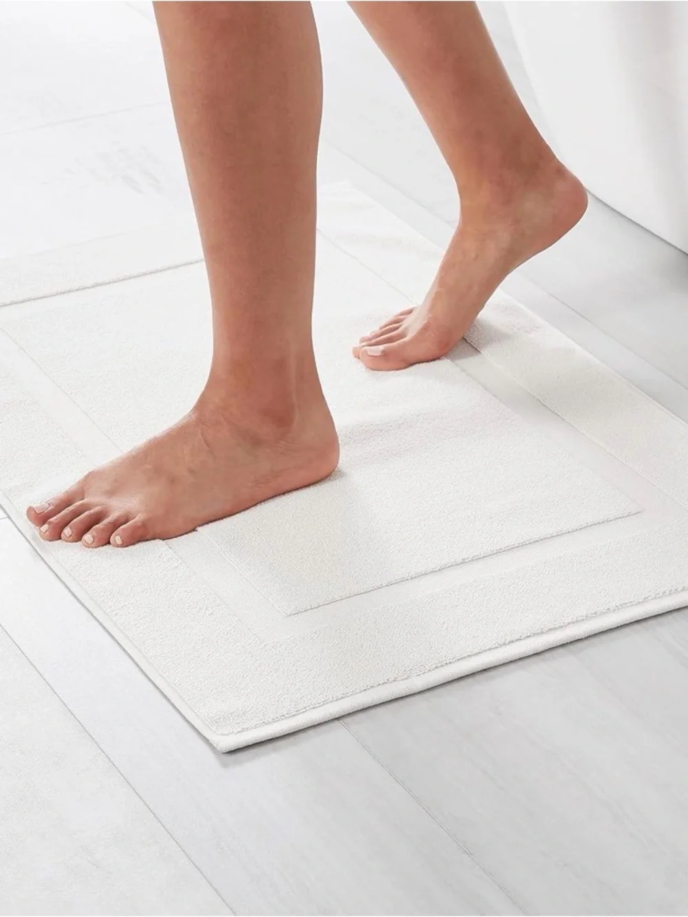Amazon, basic white cotton bathmat brand new in the box